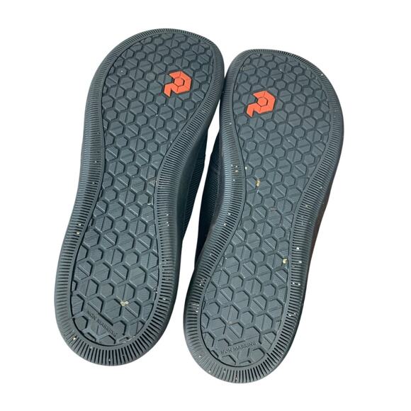 Black Mesh Men's Sneakers with Orange Accents - Picture 7 of 7